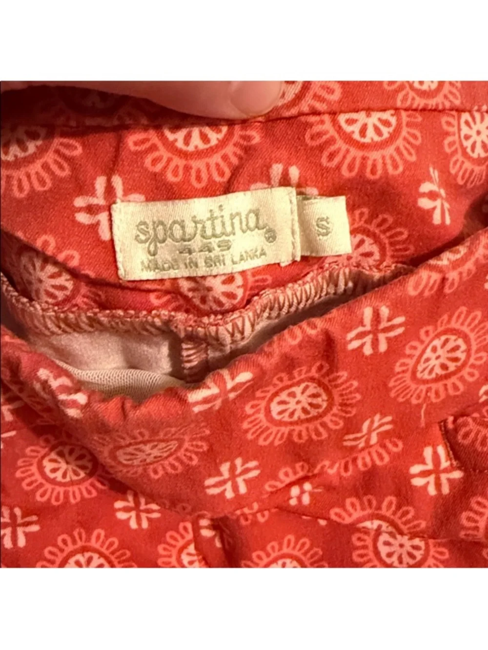 SPARTINA 449 MAREN PULL-ON PANT PATTERN HOUSE BOHO CIRCLES size Small - Picture 7 of 7